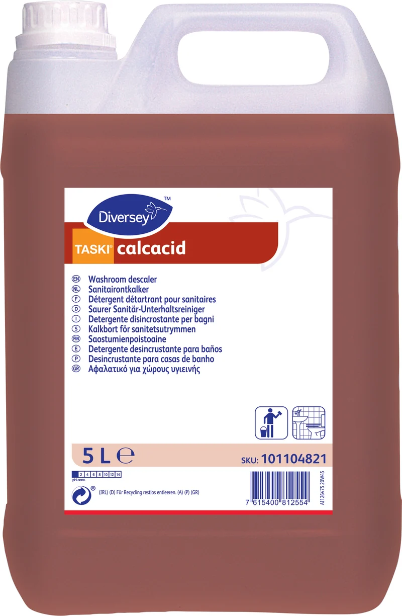 Disincrostante per il bagno Diversey TASKI calcacid 5 litri DISPONIBILE IN 7 GIORNI LAVORATIVI