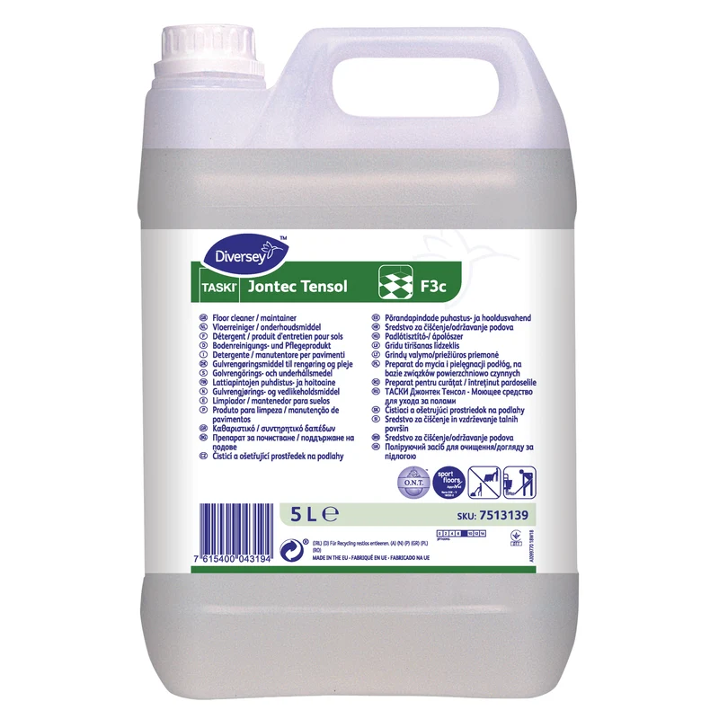 Detergente manutentore per pavimenti Diversey TASKI Jontec Tensol F3c 5 litri DISPONIBILE IN 7 GIORNI LAVORATIVI