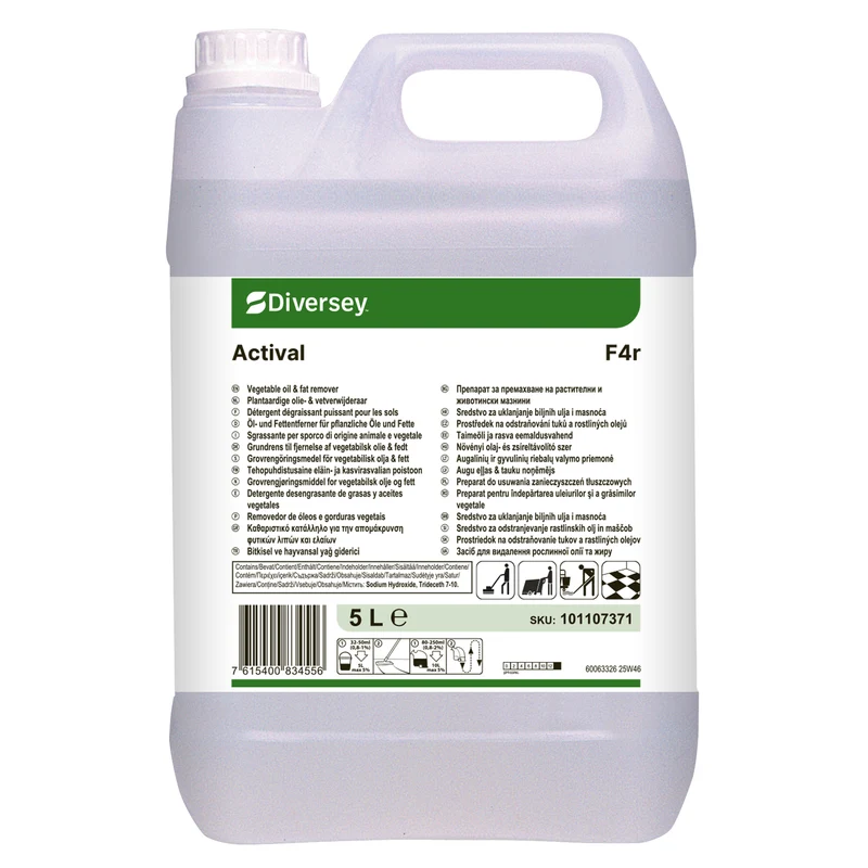 Sgrassante per grassi animali e vegetali Diversey Actival 5 litri DISPONIBILE IN 7 GIORNI LAVORATIVI