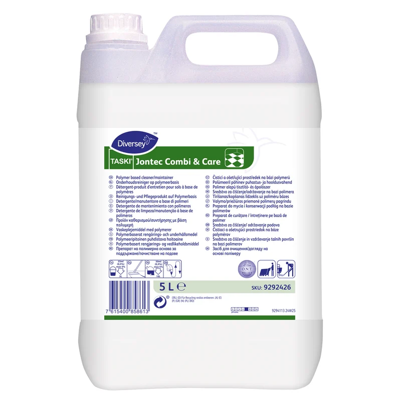 Detergente manutentore polimerico per pavimenti Diversey TASKI Jontec Combi & Care 2x5 litri DISPONIBILE IN 7 GIORNI LAVORATIVI