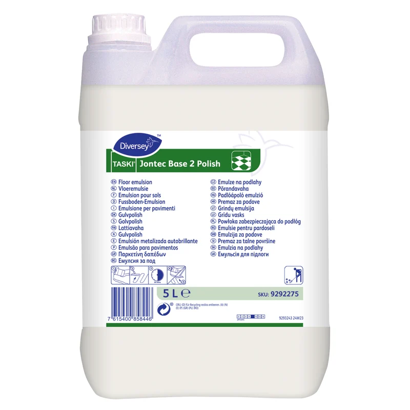 Emulsione lucidabile per pavimenti Diversey TASKI Jontec Base 2 Polish 2x5 litri DISPONIBILE IN 7 GIORNI LAVORATIVI