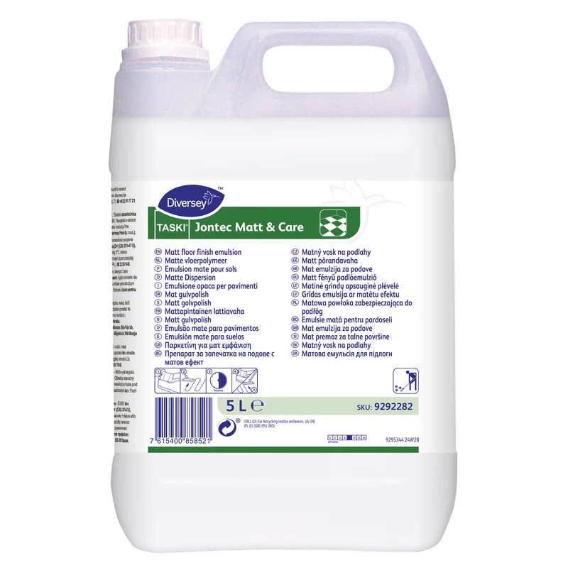Emulsione opaca per pavimenti Diversey TASKI Jontec Matt & Care 2x5 litri DISPONIBILE IN 7 GIORNI LAVORATIVI