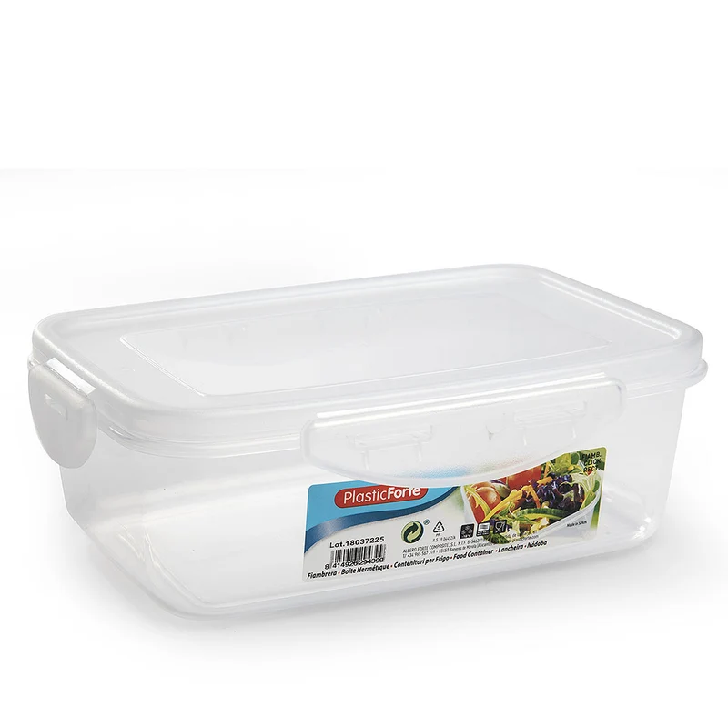 PlasticForte® Contenitore Click Rettangolare 2L