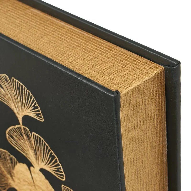 Cassaforte di Sicurezza Forma Libro Nero e Oro Porta Valori Segreto 16x5x24 cm