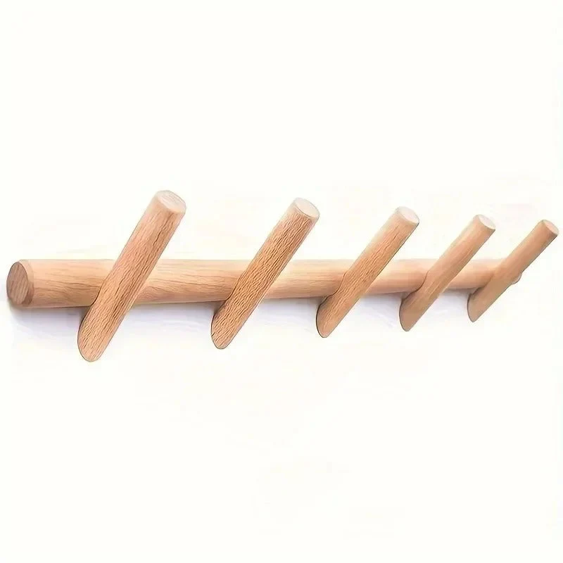 Modern Durable Oak Wall Hook