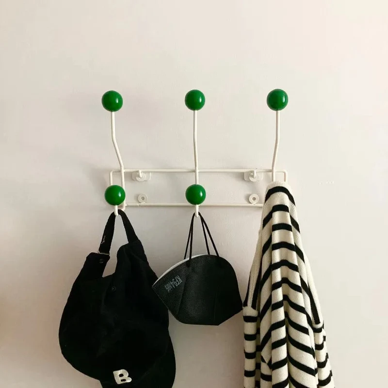 Minimalist Wooden Wall Hook with Hangers