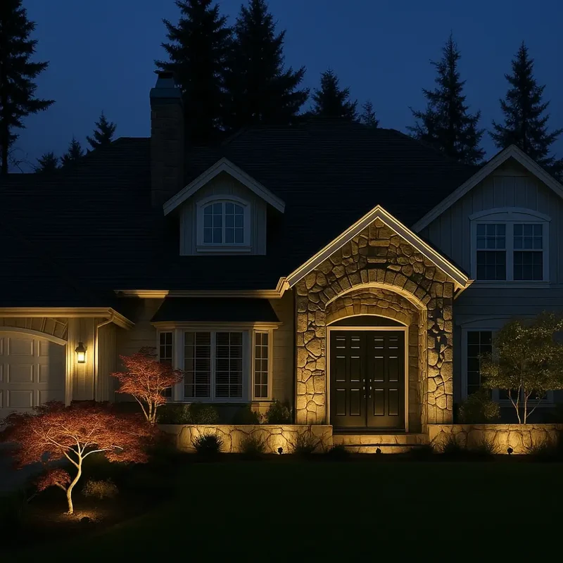 Adjustable solar-powered garden spotlight