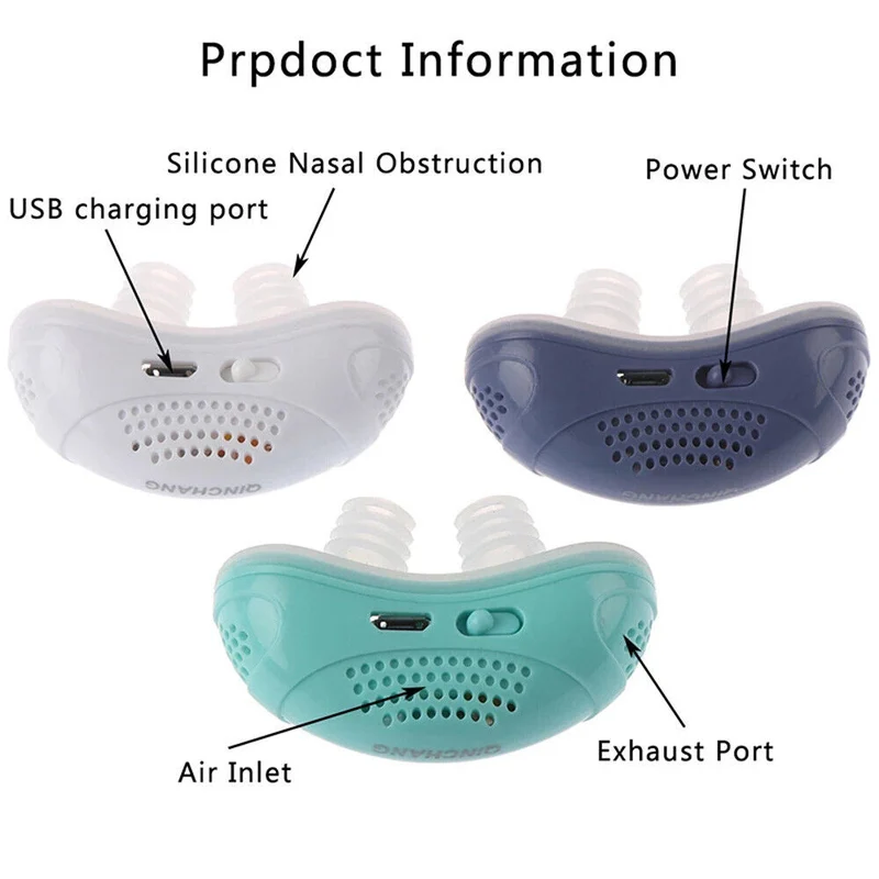 Silent anti-snoring device for better sleep