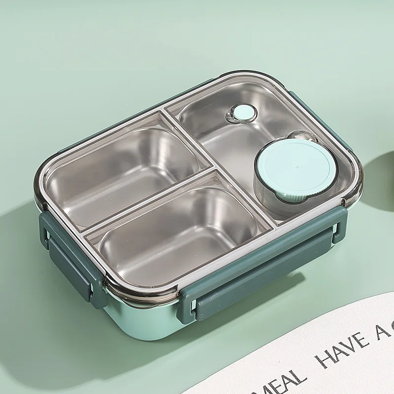 Mealix – RVS lunchbox lekvrij met bestek – voor werk, school en reizen