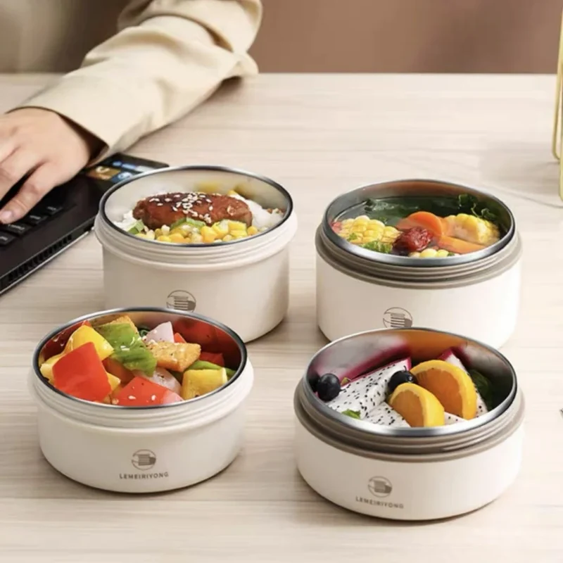 Foodora – Stapelbare RVS lunchbox set isolerend & lekvrij – werk & school