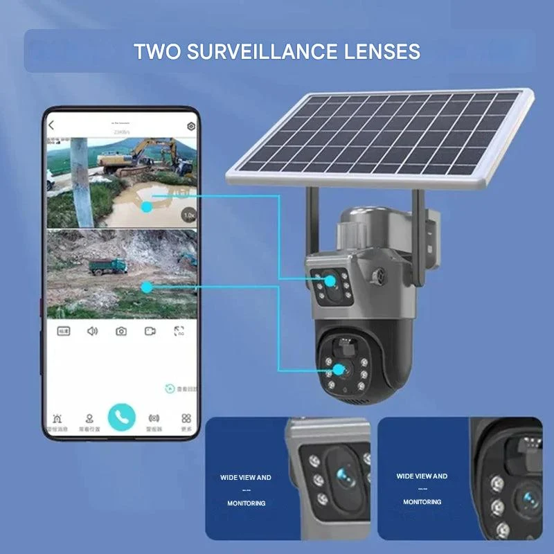 SolarisCam – 4K beveiligingscamera draadloos & 360° met zonnepaneel
