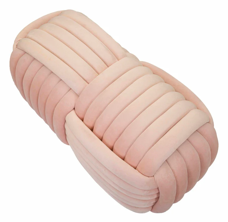 Panca Softy Rosa 90x45x45 cm in MDF e Cotone e Poliestere Rosa
