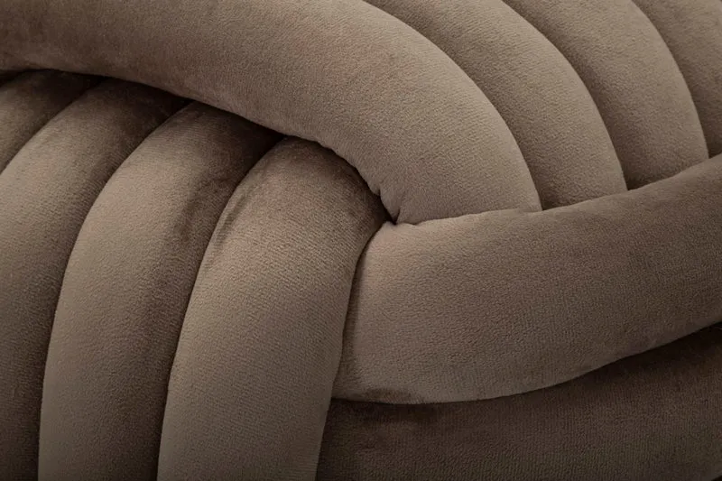 Puff Softy Grigio 45x45x45 cm in MDF e Cotone e Poliestere Grigio