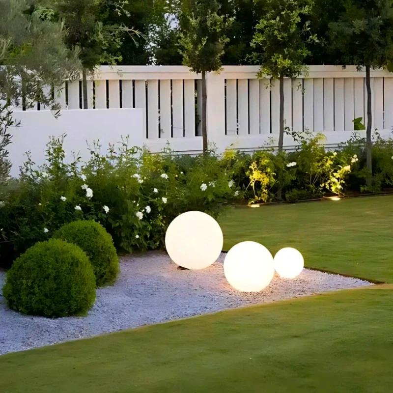 Outdoor garden ball lamp