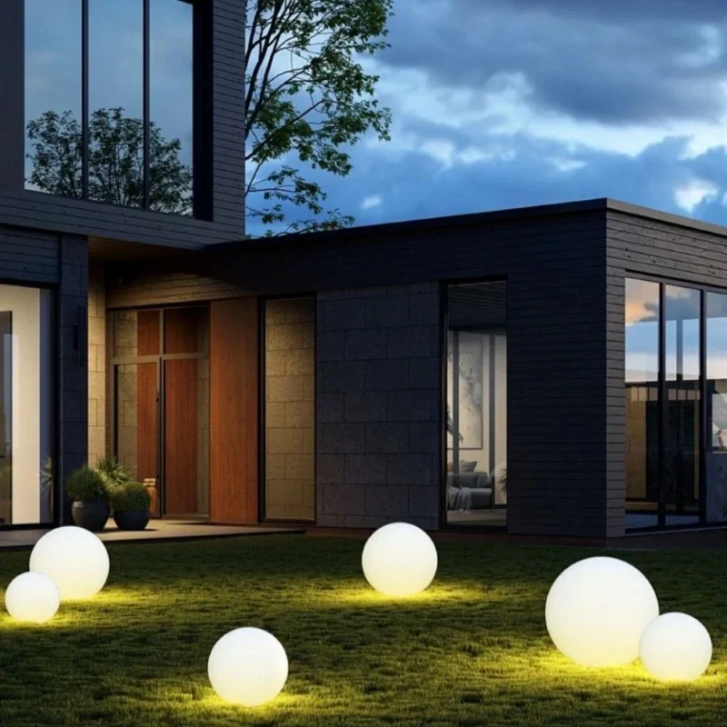 Outdoor garden ball lamp