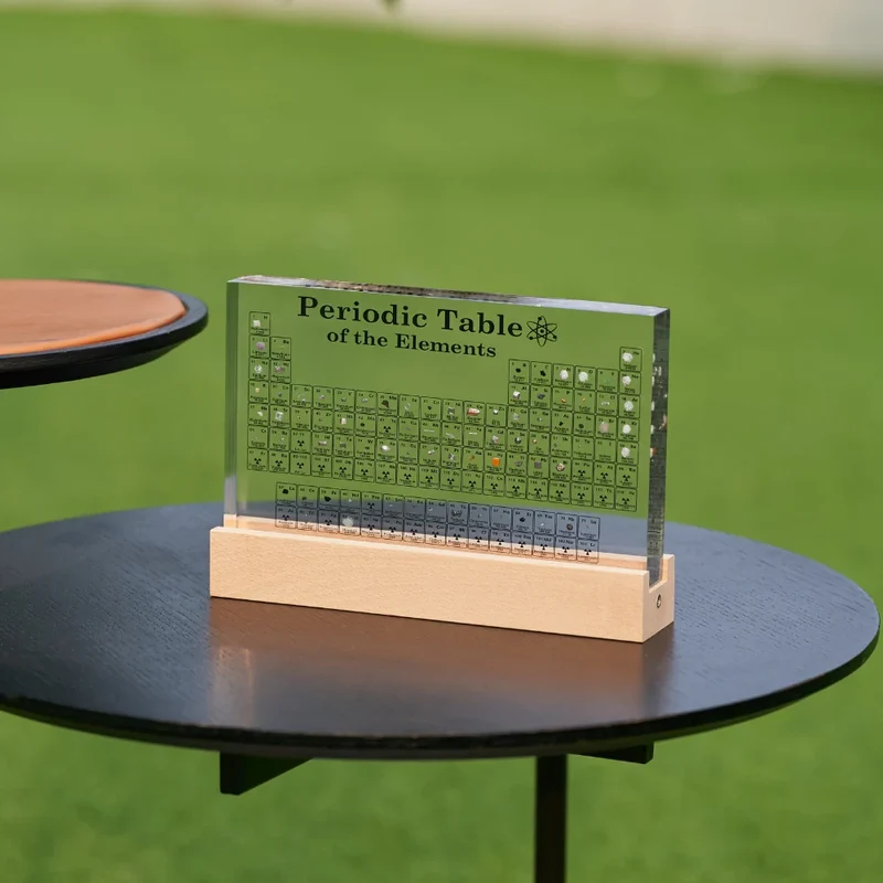 Elegant 3D periodic table with 83 elements