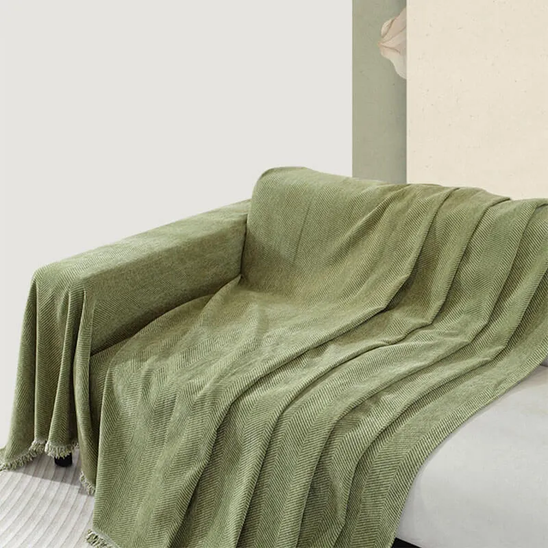 Warm Soft Fringe Blanket
