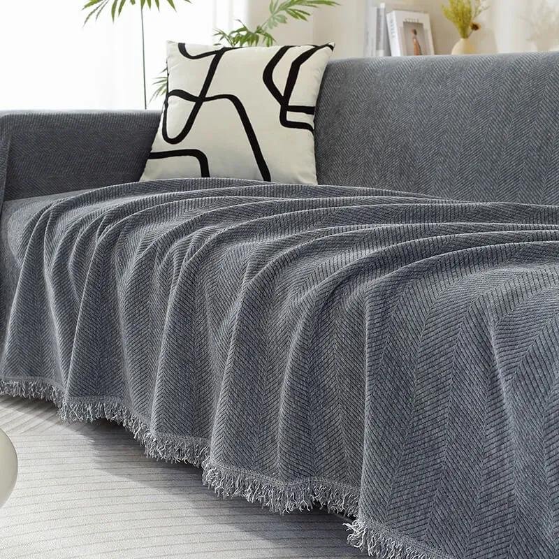 Warm Soft Fringe Blanket
