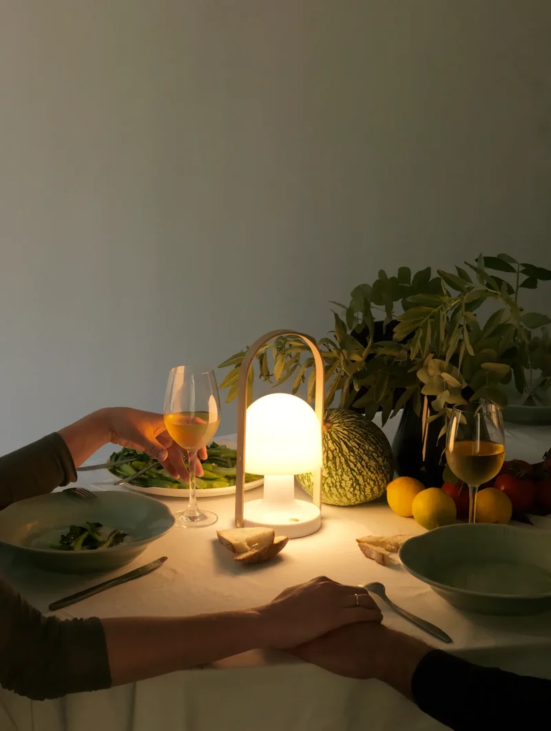 Lumevia – FollowMe LED Tafellamp – Draagbaar & Dimbaar – 20u Autonomie