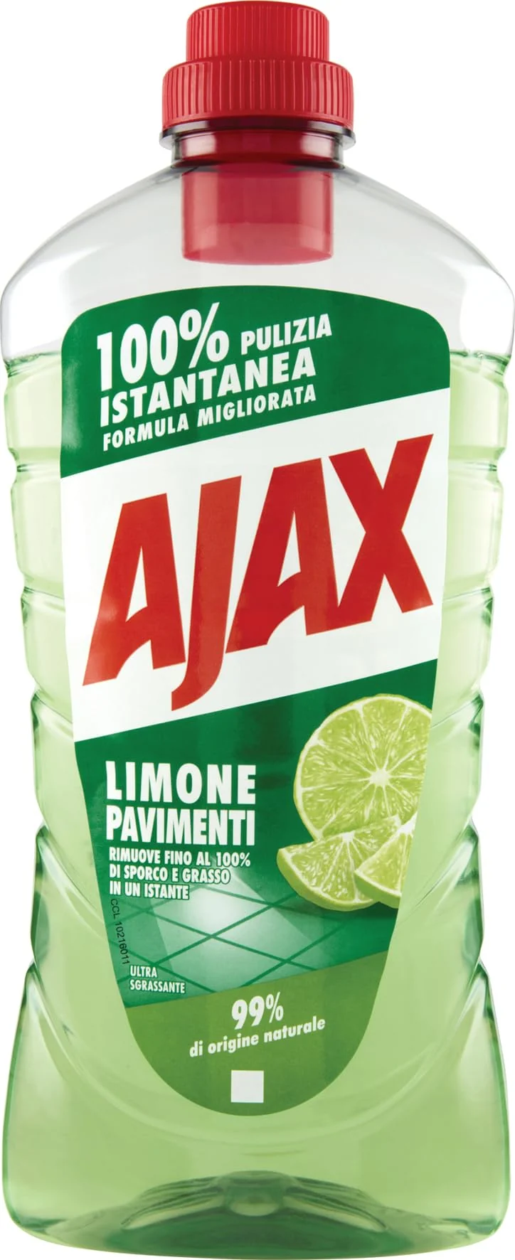 Ajax Detergente Pavimenti Limone, 950ml X 10 BOTTIGLIE