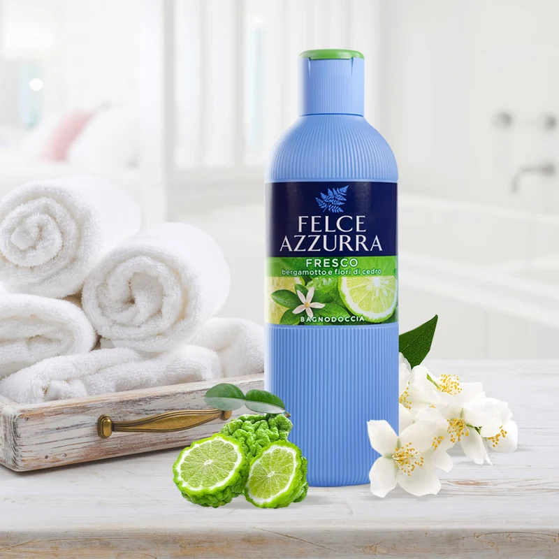 Felce Azzurra Bagnodoccia Fresco - 6 Confezioni da 650 ml - Totale: 3900 ml