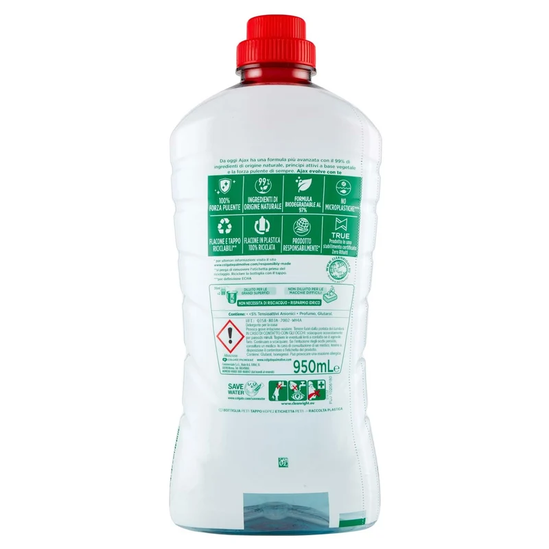 Ajax Detergente Pavimenti Classico, 950ml