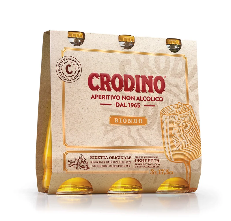 Crodino 1965 Aperitivo (Non-alcolico), 175ml - Confezione da 3