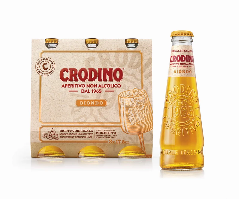 Crodino 1965 Aperitivo (Non-alcolico), 175ml - Confezione da 3
