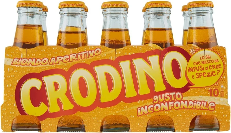 40x San Pellegrino Crodino Italian Aperitif Drink Beverage 100ml Non alcolico