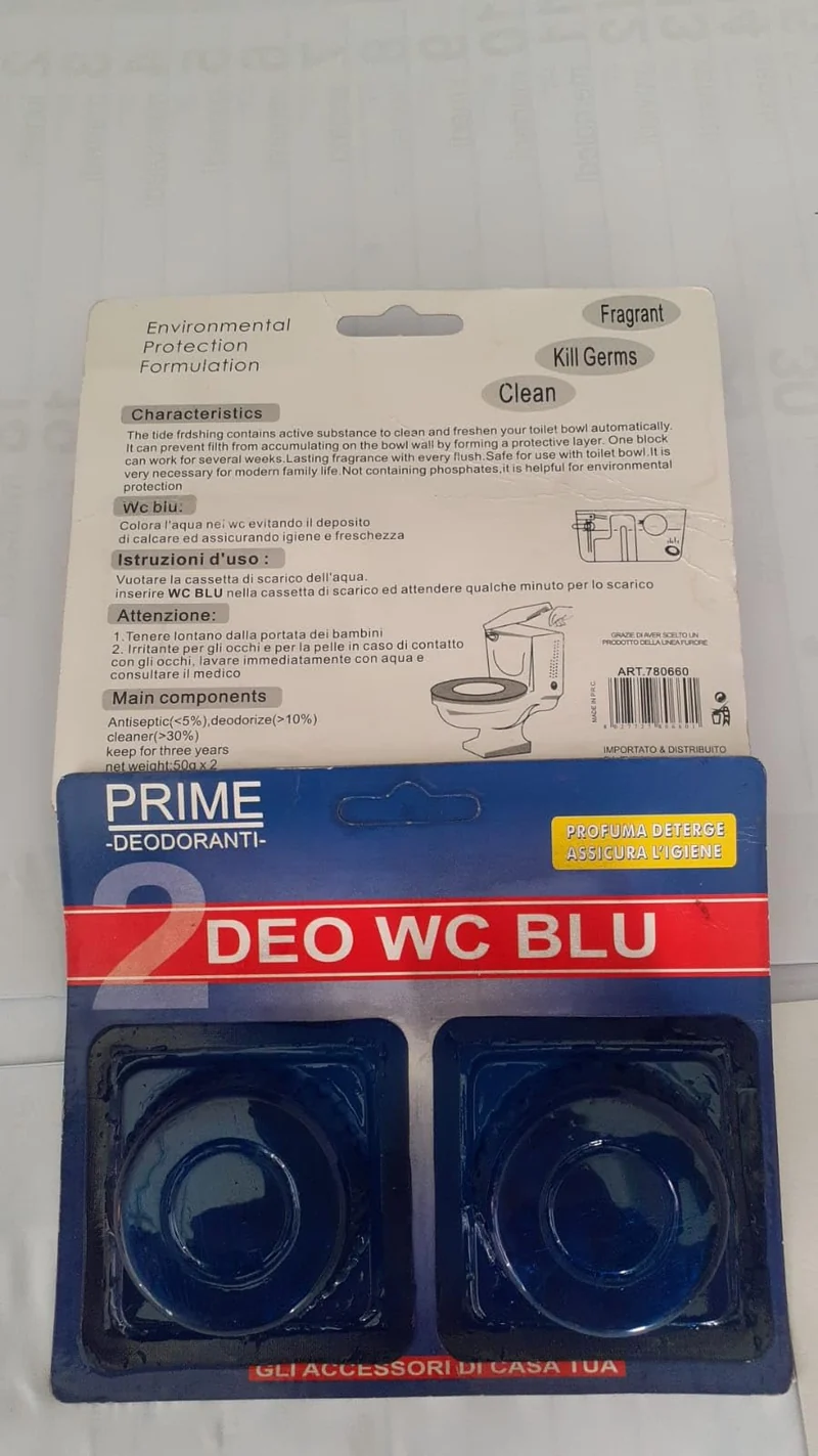 Deo Wc Blu Water 3PACCHI X2 PEZZI- PROFUMA DETERGE ASSICURA L'IGIENE