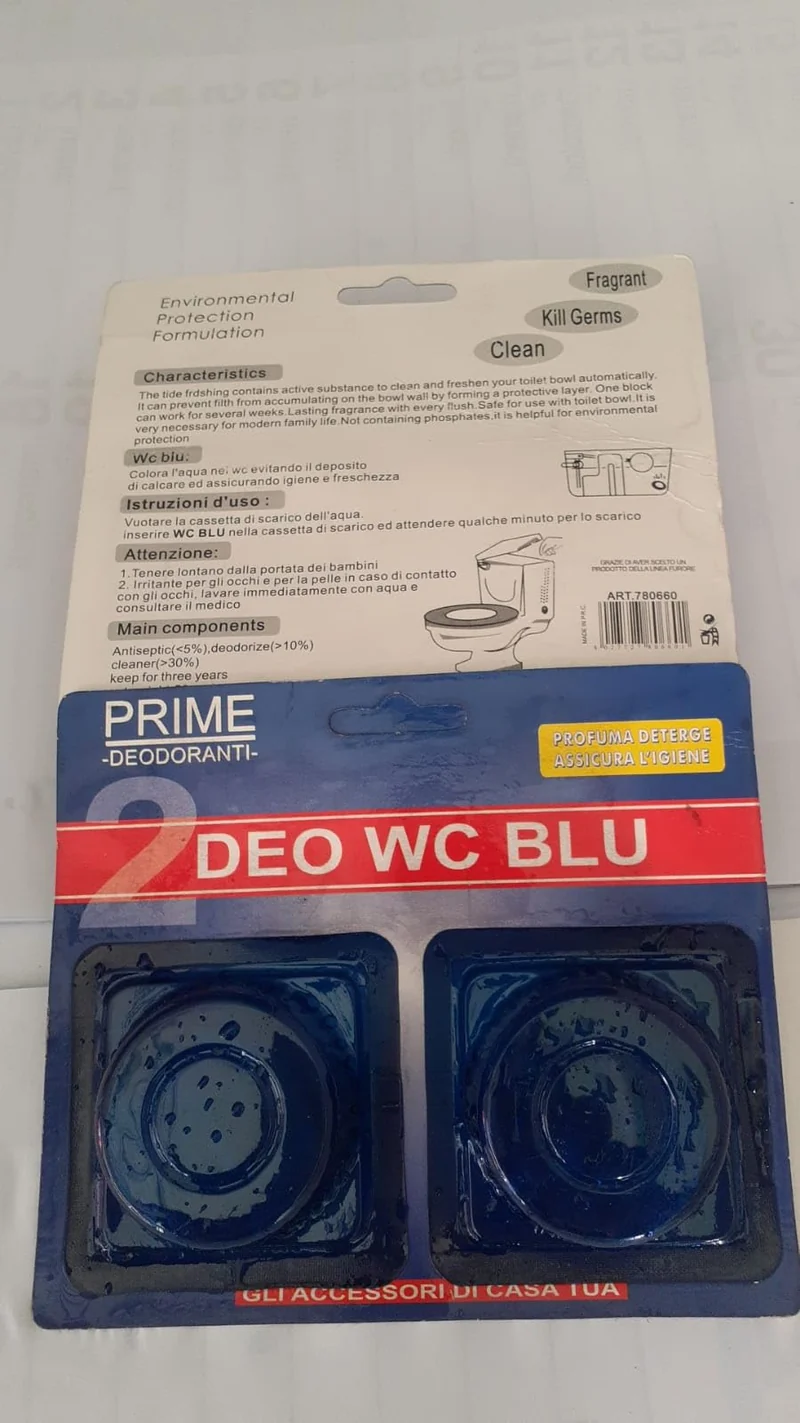 Deo Wc Blu Water 3PACCHI X2 PEZZI- PROFUMA DETERGE ASSICURA L'IGIENE
