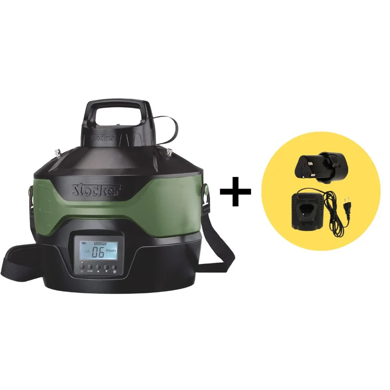 Sistema Antizanzare Geyser Nebulizzatore 4 litri Stocker colore Verde con batteria al litio