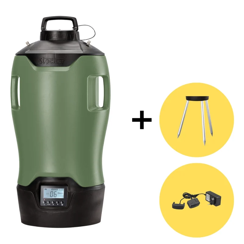Sistema Antizanzare Geyser Nebulizzatore E-25 MI Verde 21V Stocker Senza Batteria + Caricabatteria