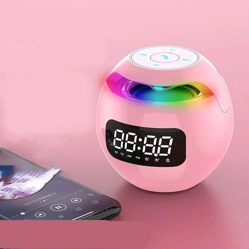 Smart multifunctional Bluetooth alarm clock with LED display and lamp