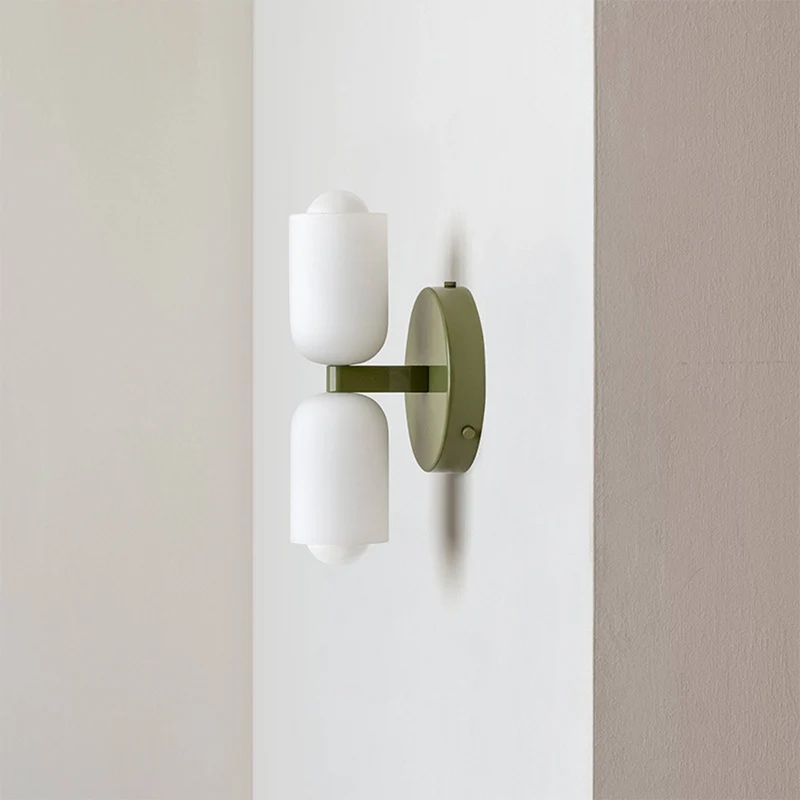 Contemporary wall lamp with warm light