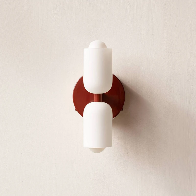 Contemporary wall lamp with warm light