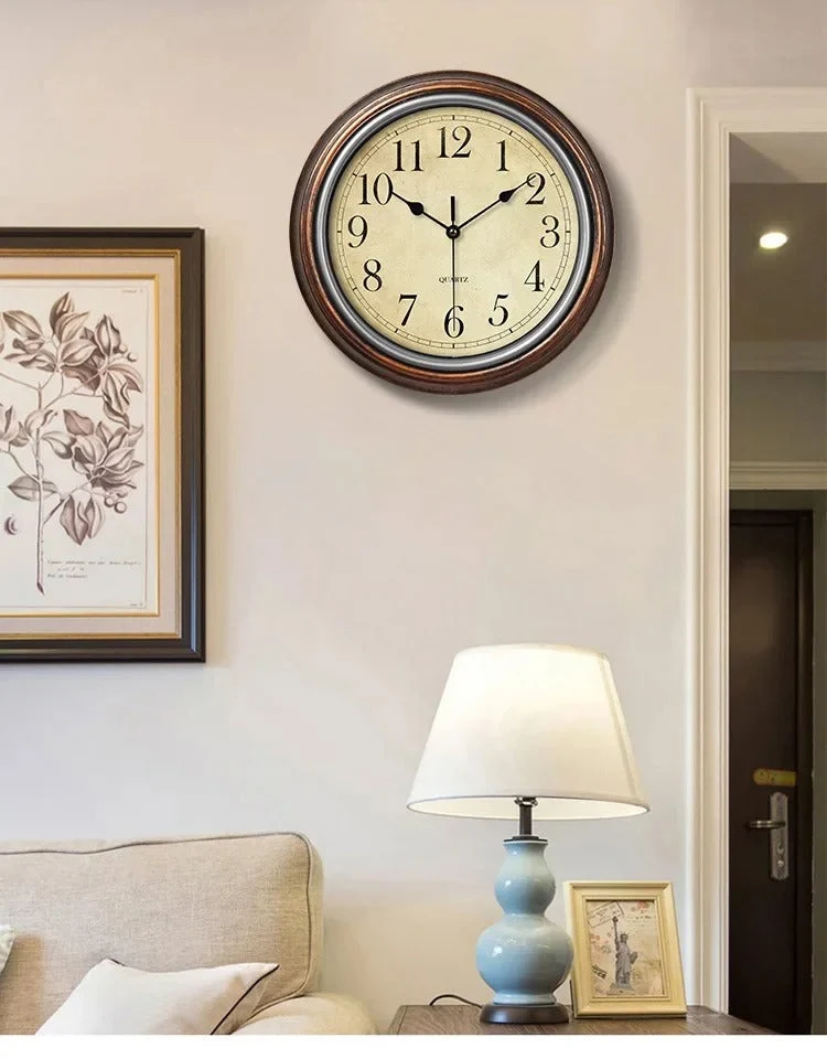 Silent modern wall clock for bedroom and living room