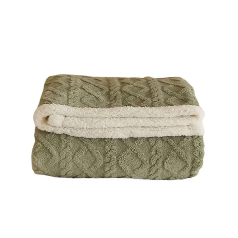 Warm Thick Lambswool Blanket – Stylish for Winter Evenings