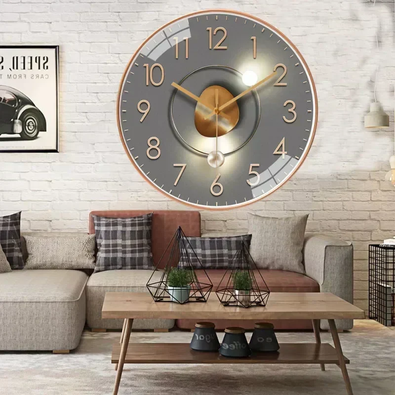 Universal designer silent wall clock for modern interiors