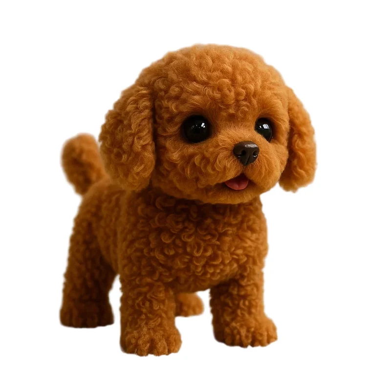 Realistic Interactive Plush Puppy Walking Puppy