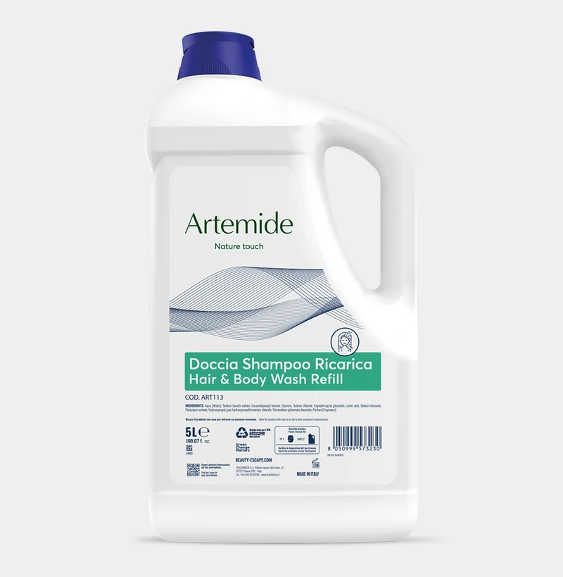 Doccia shampoo per hotel Beauty Escape Artemide Hair & Body Wash 2x5 litri DISPONIBILE IN 7 GIORNI LAVORATIVI