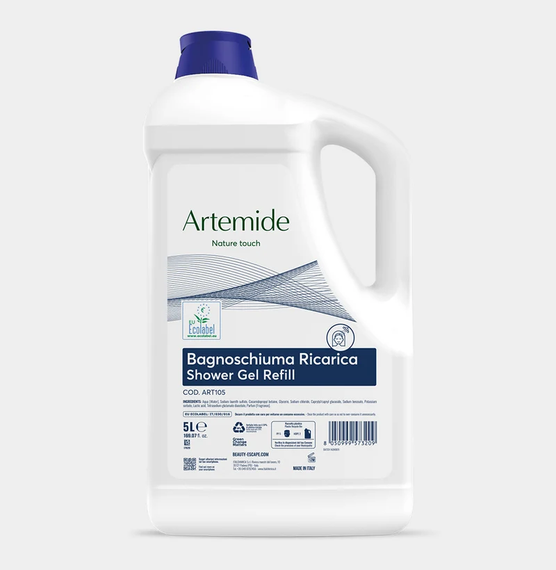 Bagnoschiuma per hotel Beauty Escape Artemide Shower Gel 5 litri DISPONIBILE IN 7 GIORNI LAVORATIVI