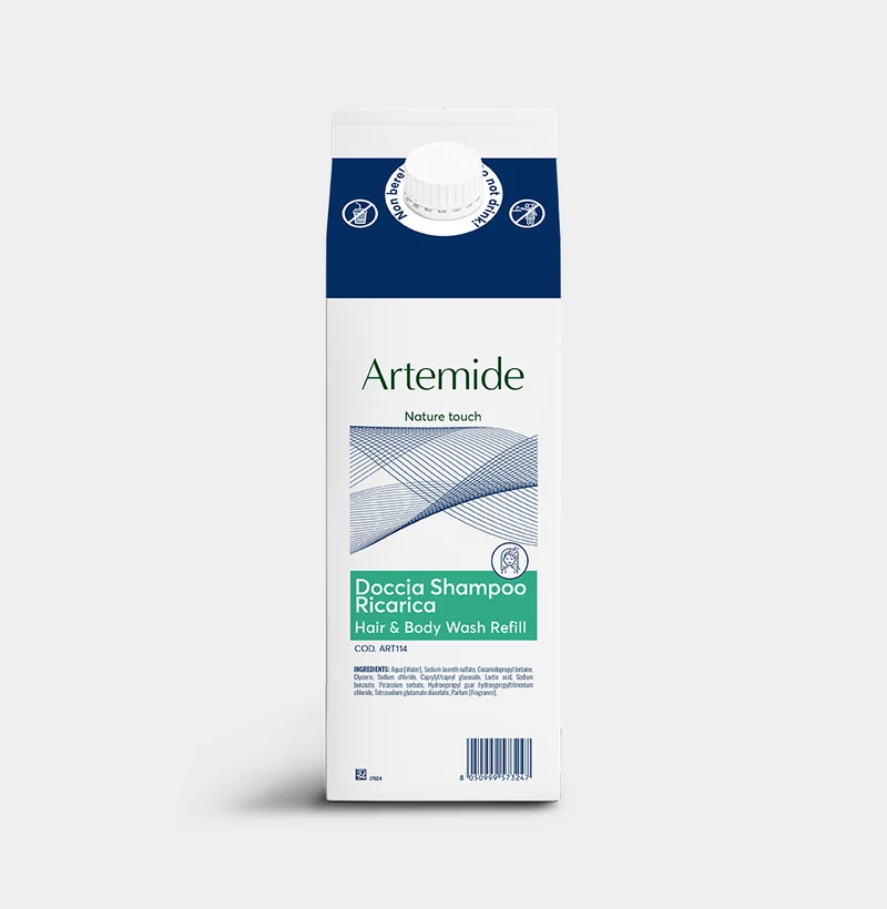 Doccia shampoo per hotel Beauty Escape Artemide Hair & Body Wash 6x1 litro DISPONIBILE IN 7 GIORNI LAVORATIVI