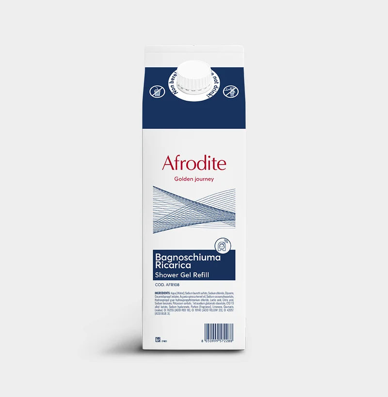 Bagnoschiuma per hotel Beauty Escape Afrodite Shower Gel 6x1 litro DISPONIBILE IN 7 GIORNI LAVORATIVI