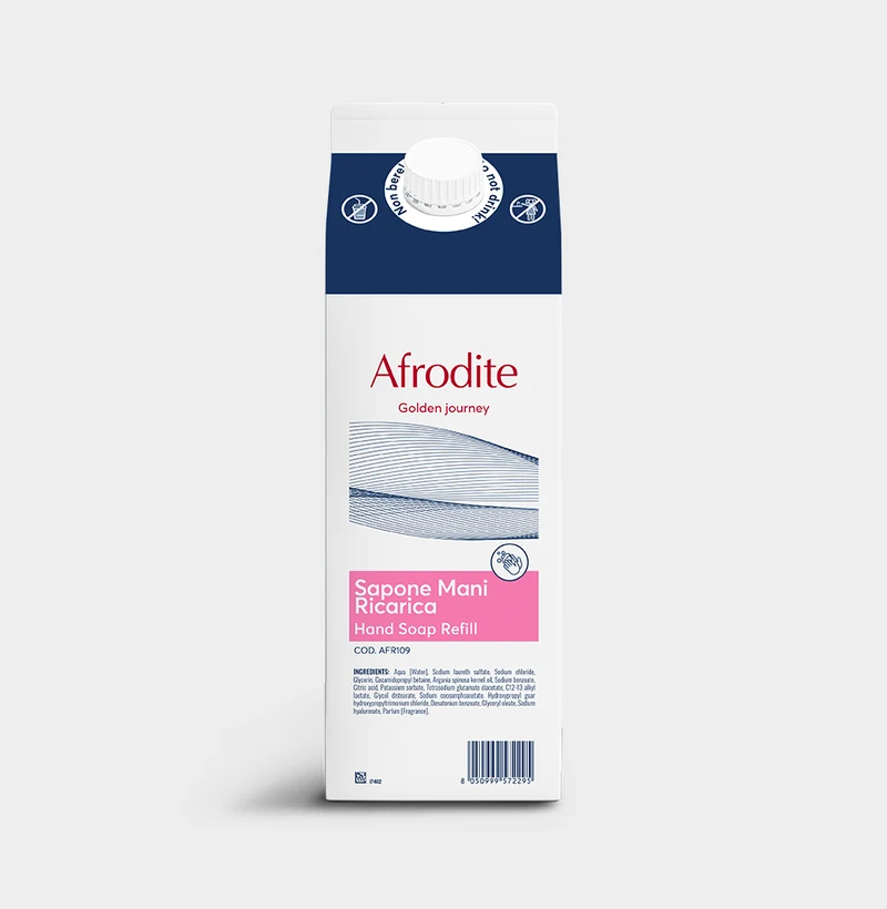 Sapone mani per hotel Beauty Escape Afrodite Hand Soap 6x1 litro DISPONIBILE IN 7 GIORNI LAVORATIVI