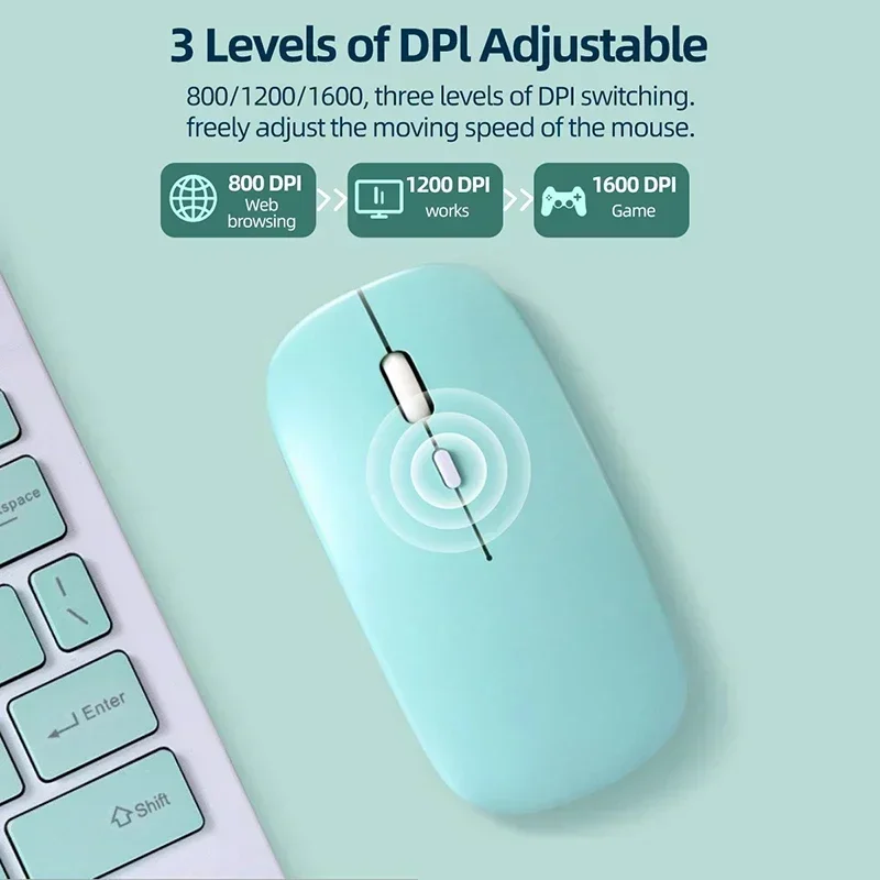 ClickEase – Ergonomische Bluetooth muis stil 1600DPI – laptop & tablet