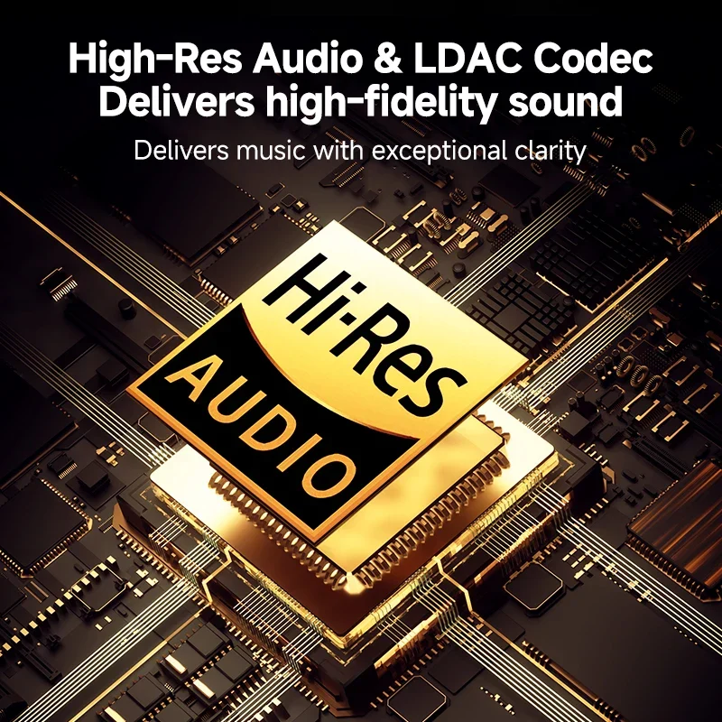 Soundoria – Draadloze hoofdtelefoon 50dB ANC & LDAC – 55u speeltijd