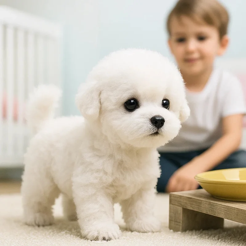 Interactive Plush Puppy with Movements and Sounds – Realistic Toy for Kids and Adults