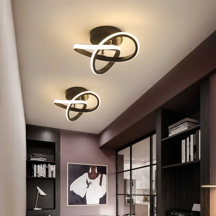 Adjustable Energy-Saving LED Ceiling Lamp with Three Rings