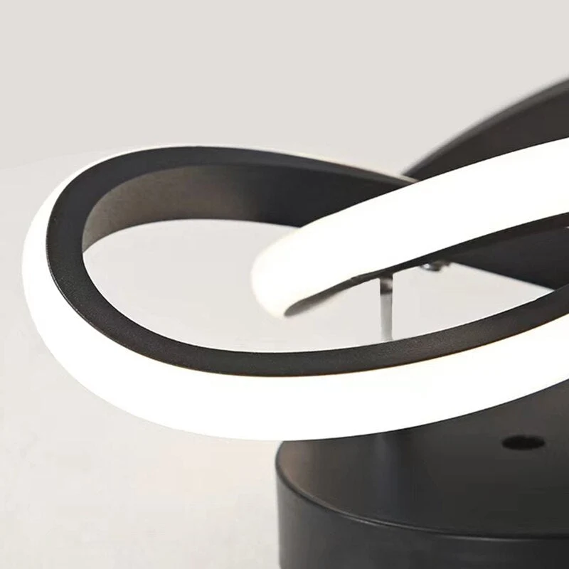 Adjustable Energy-Saving LED Ceiling Lamp with Three Rings